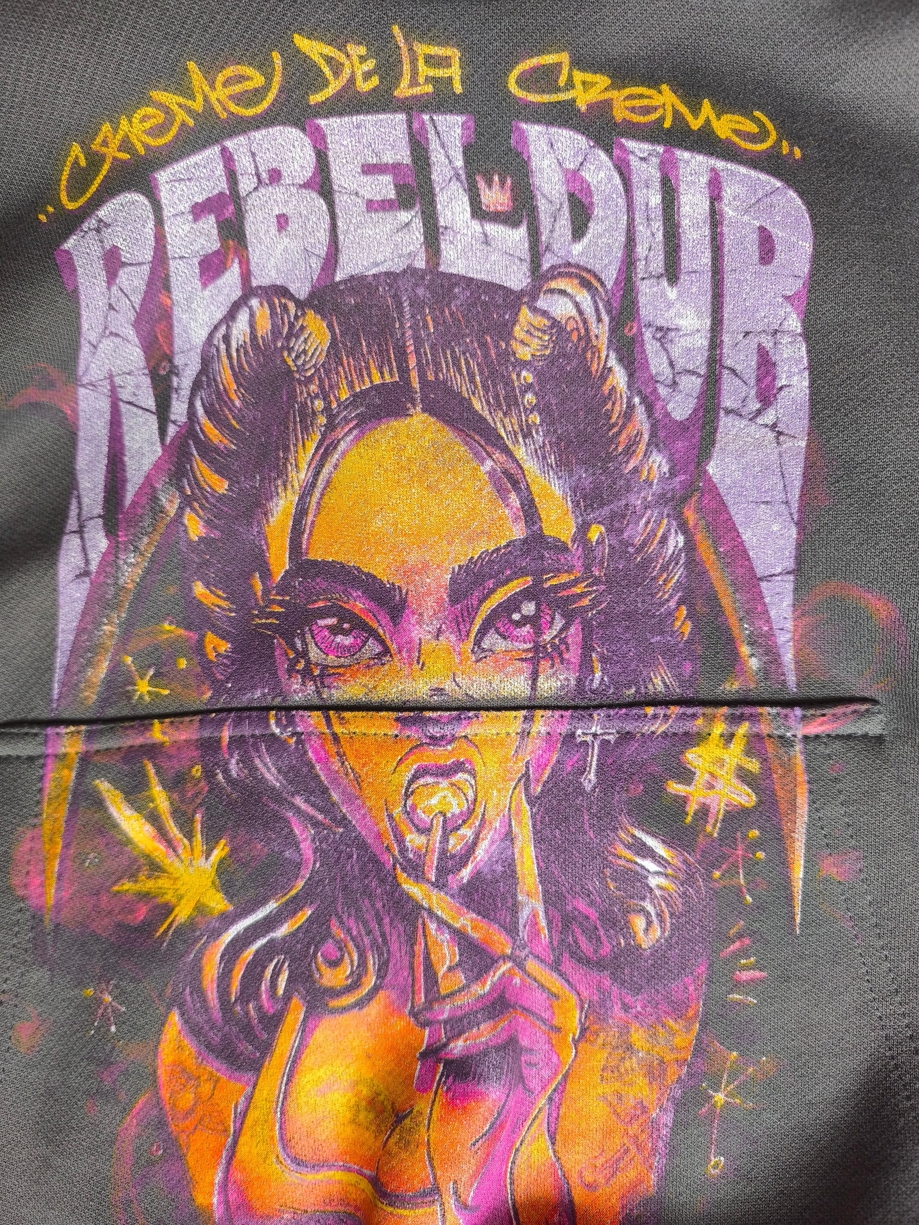 hoodie girl creme de la creme gris plomo