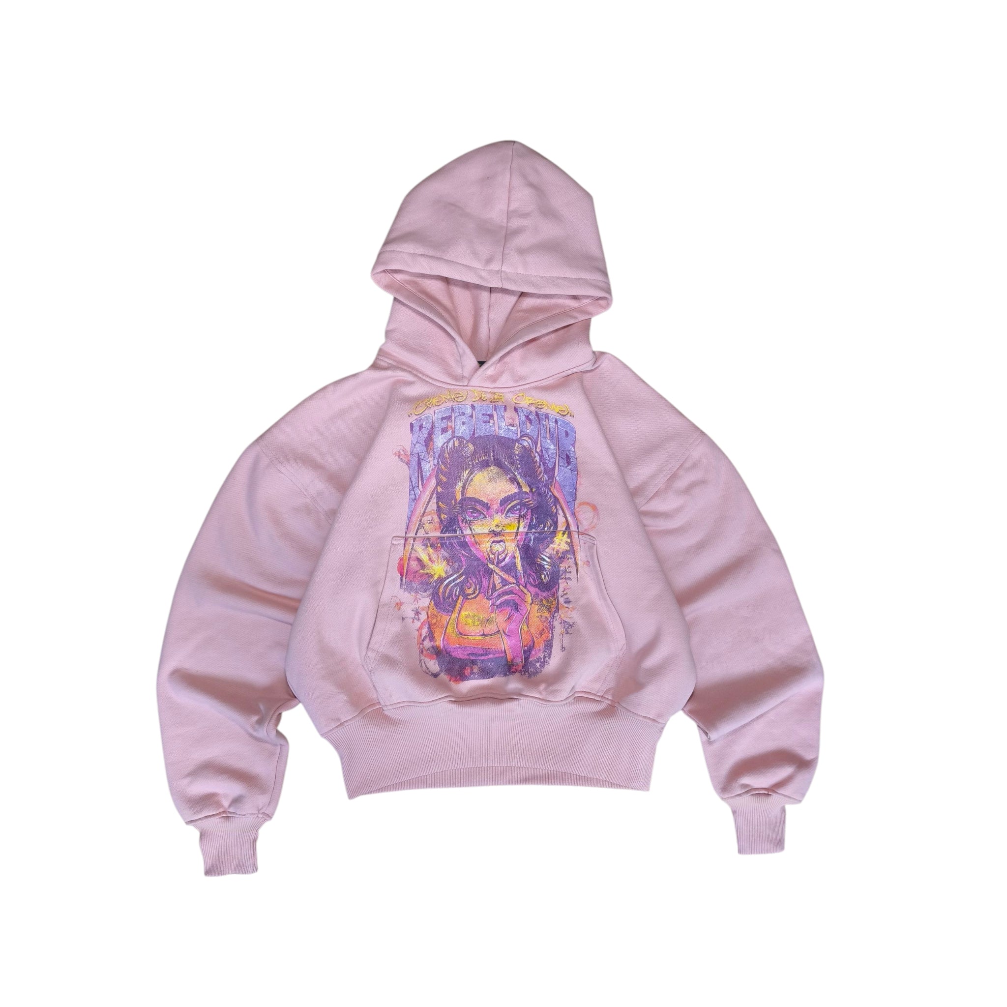Hoodie girl creme de la creme palo de rosa