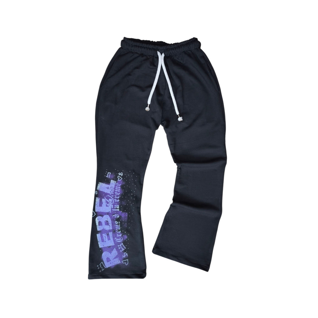 Pantalón flare negro
