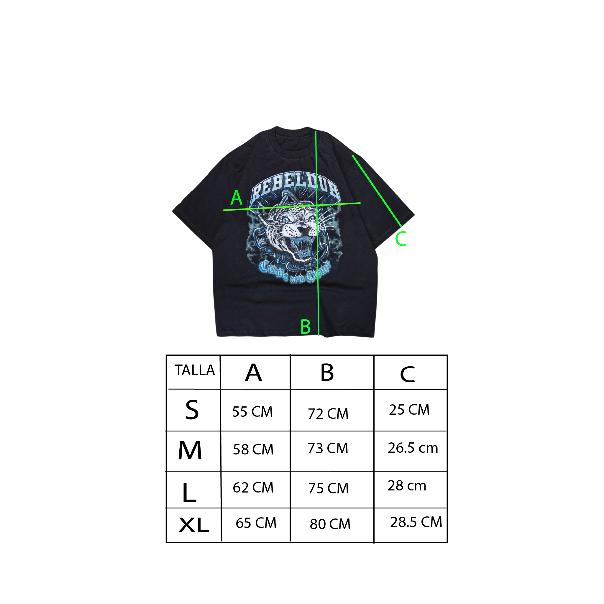 Camiseta jaguar Oversize